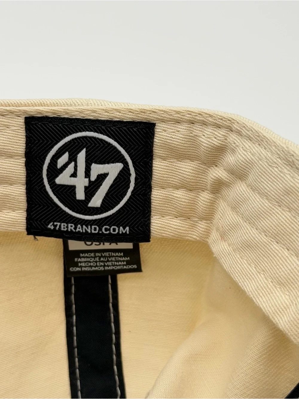 Los Angeles Dodgers MLB '47 Brand Clean Up Hat Team Logo Beige